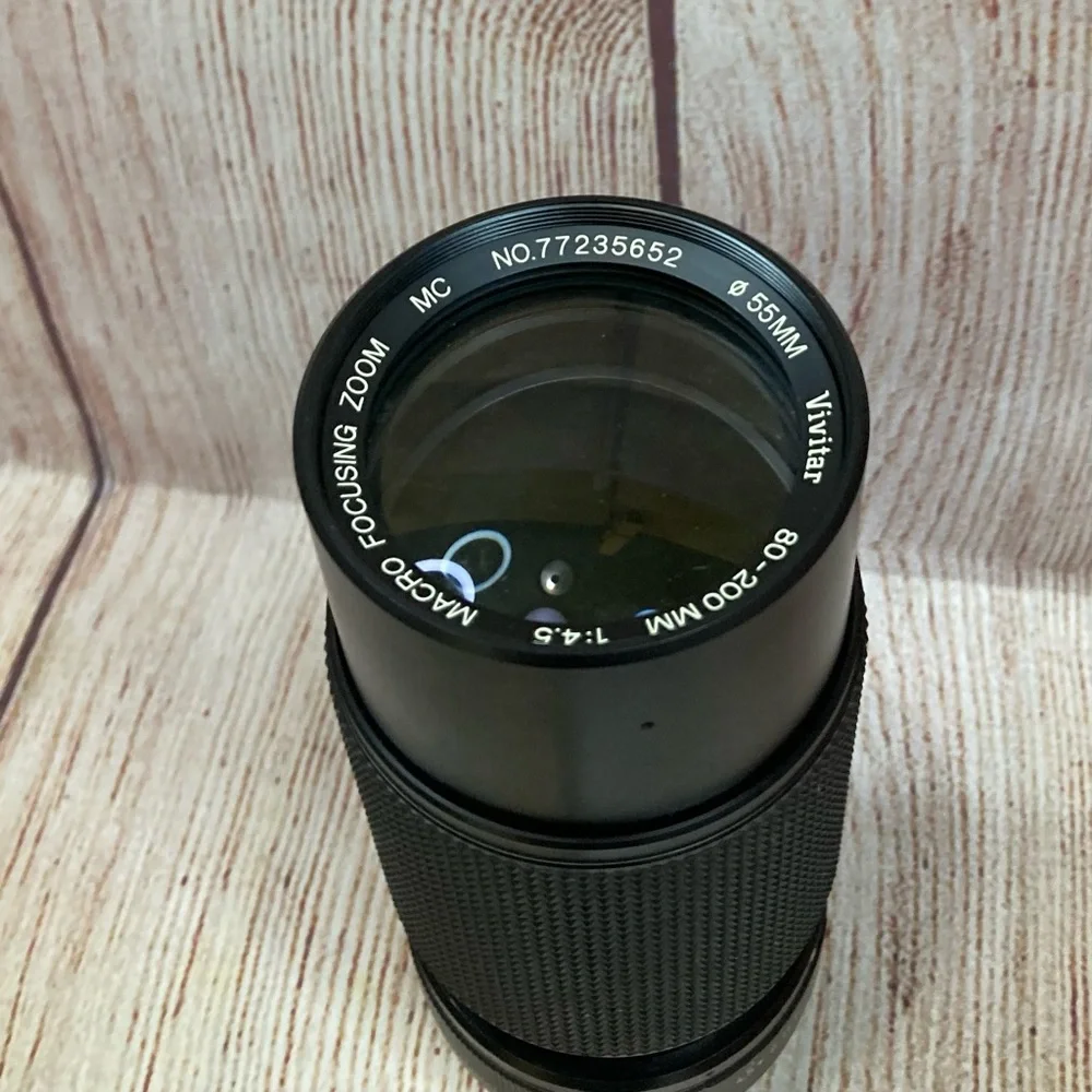 Vivitar 55mm Macro Focusing Zoom 80-200mm 1:4.5 NO 77235852 Vintage